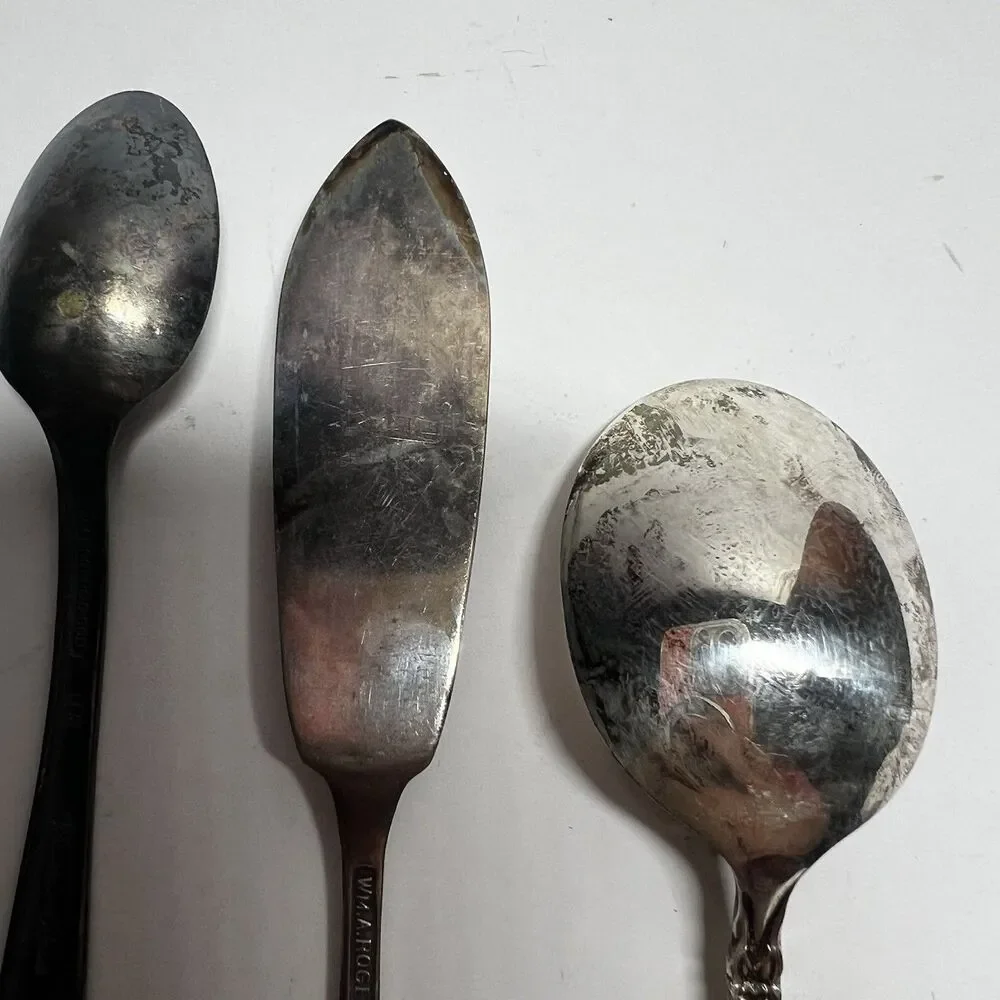 Vintage Silverplate Flatware Lot 5pc Wm A Rogers 1847 Rogers Bros Oneida Shell
